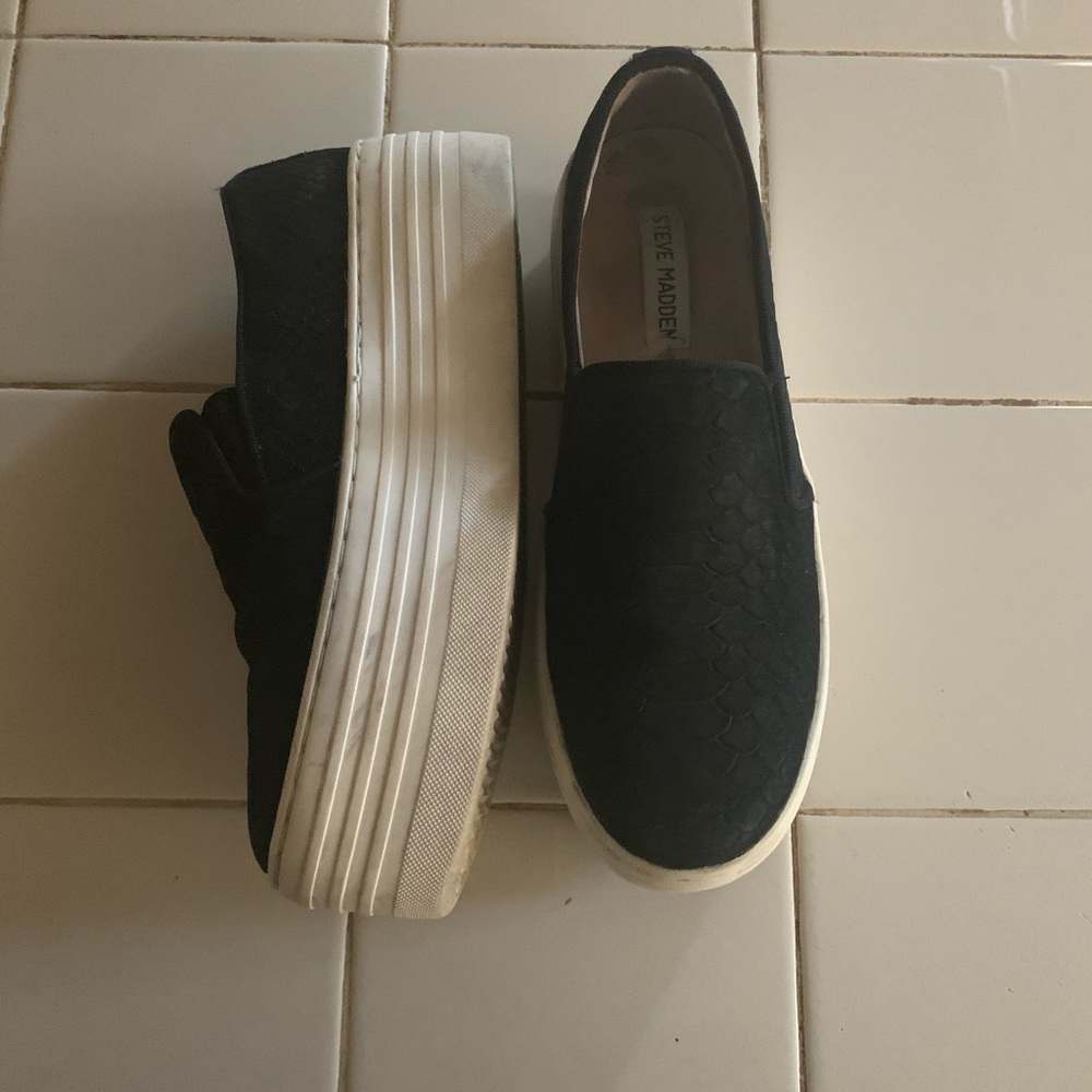 Steve Madden Platform Slide On Shoes Women 8